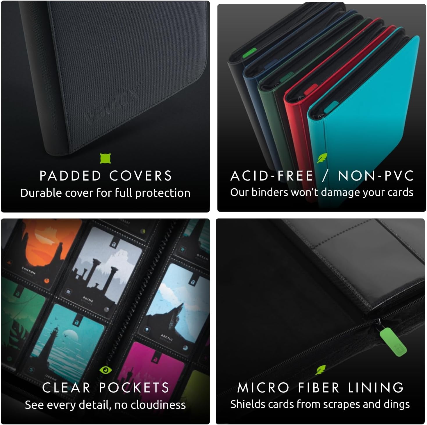 Vault X 9 Pocket Zip Card Binder, 360 Cards - Packaging