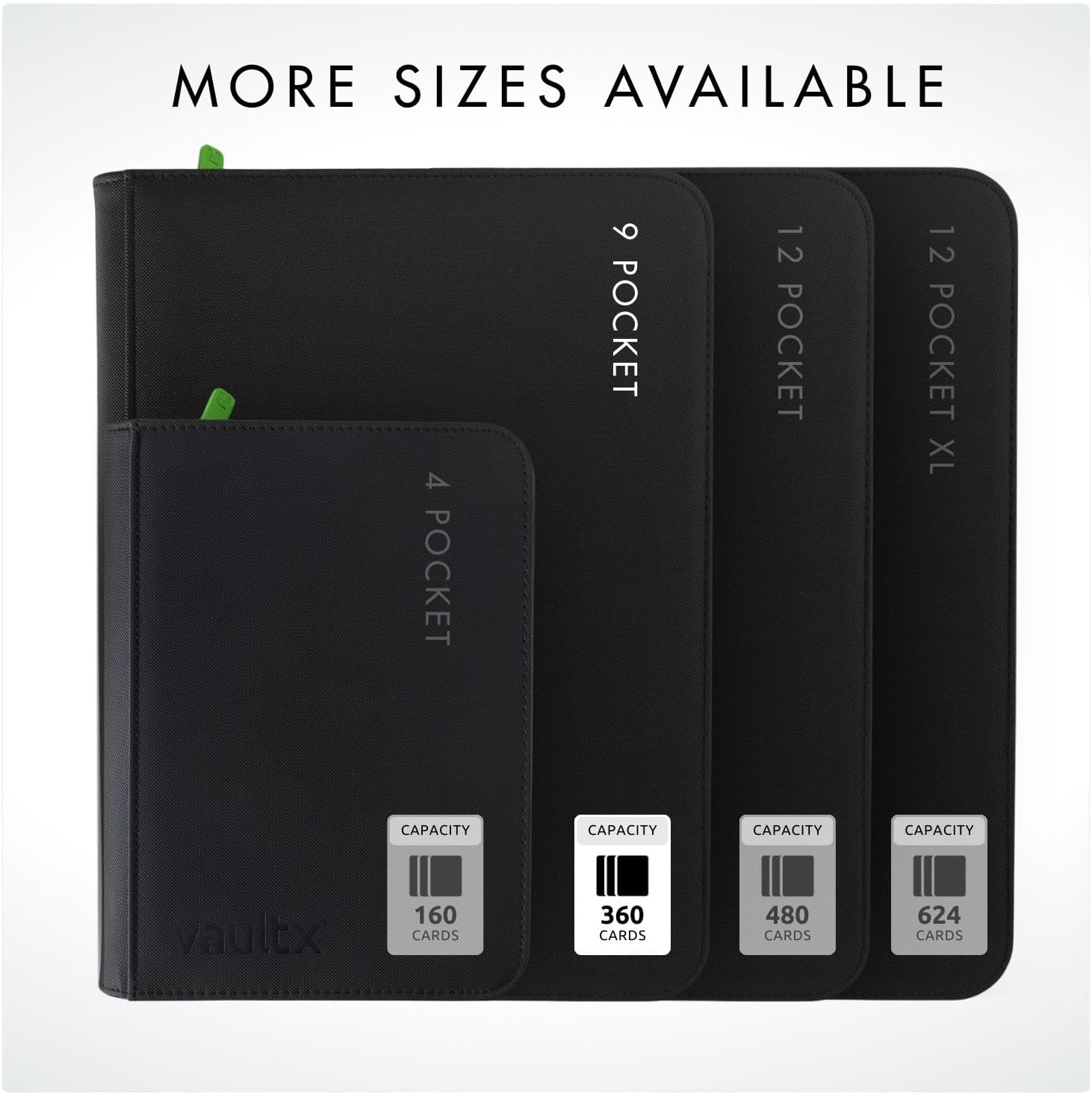 Vault X 9 Pocket Zip Card Binder, 360 Cards - Additional view