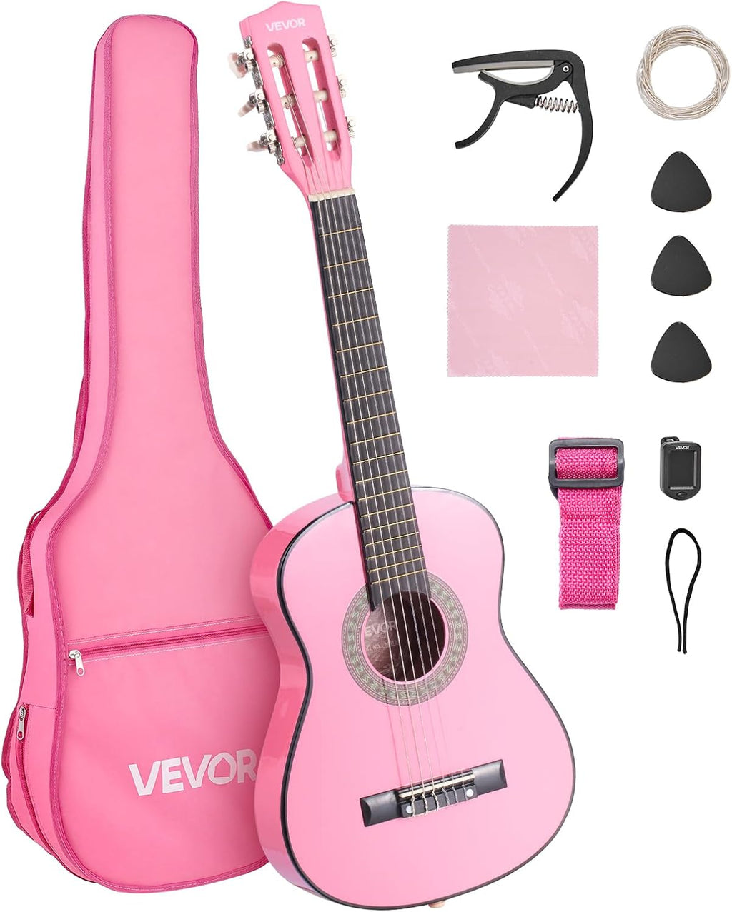 VEVOR Classical Guitar Starter Kit, Nylon
