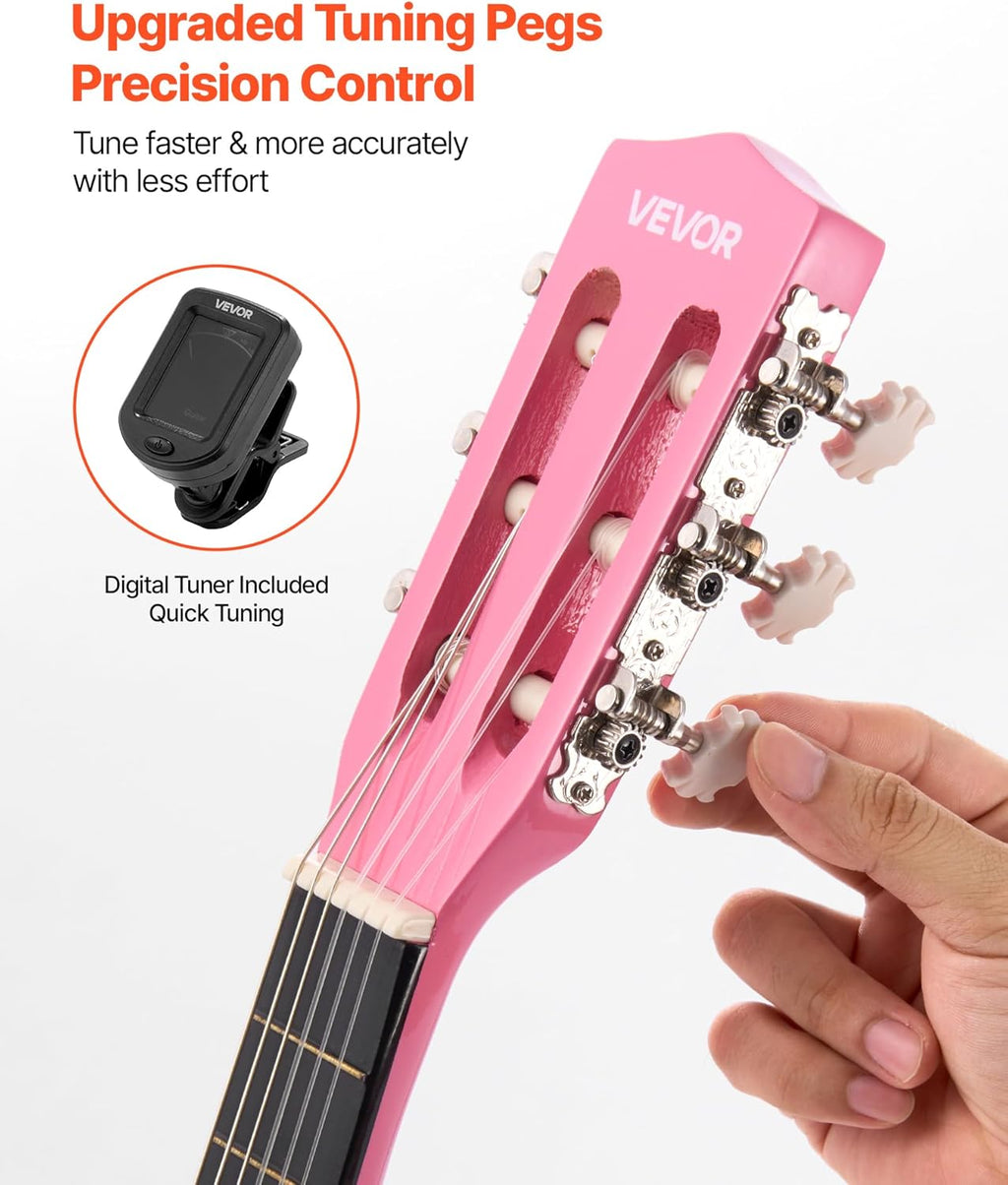 VEVOR Classical Guitar Starter Kit, Nylon - Detail view