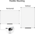 VIZ-PRO Magnetic Dry Erase Board, 36x24 In - Alternate angle