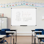 VIZ-PRO Magnetic Dry Erase Board, 36x24 In - In use