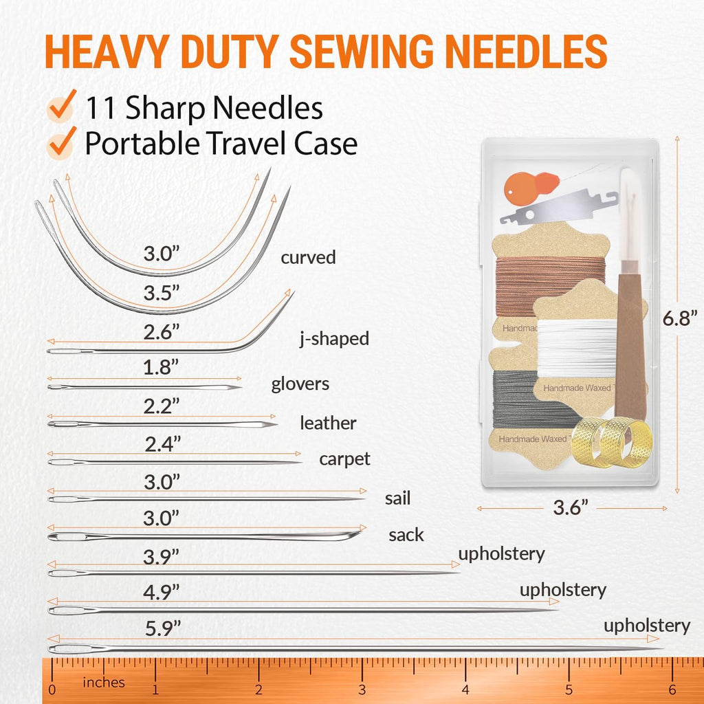 VONEEDL Upholstery Repair Kit, Thread Needles - Close-up