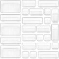 Vtopmart 25 Pc Clear Drawer Organizer Set