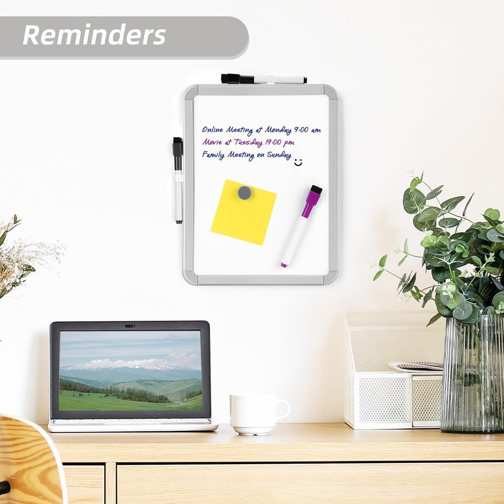 VUSIGN Small Dry Erase Whiteboard, 8.5x11 - Alternate angle