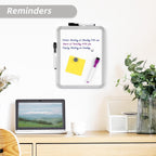 VUSIGN Small Dry Erase Whiteboard, 8.5x11 - Alternate angle