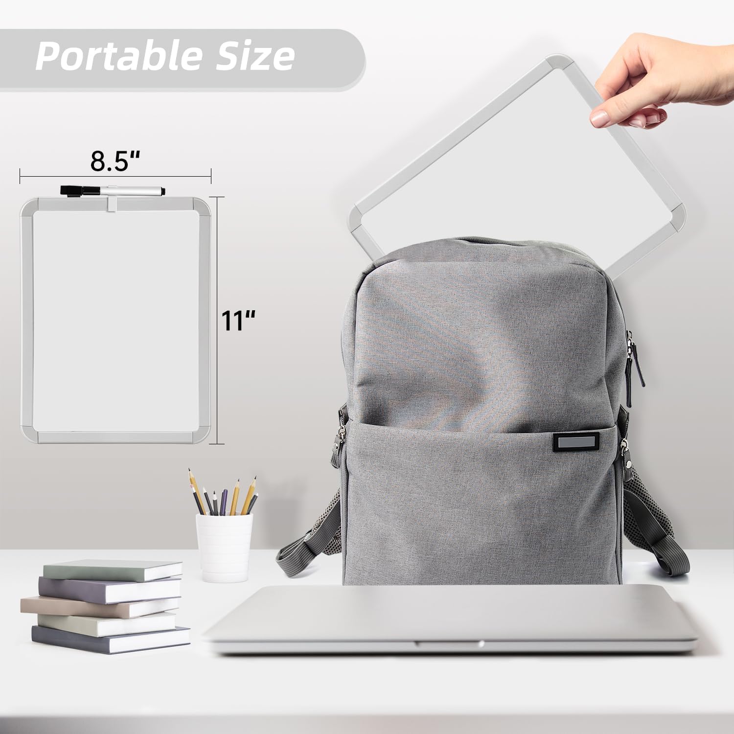 VUSIGN Small Dry Erase Whiteboard, 8.5x11 - Size reference