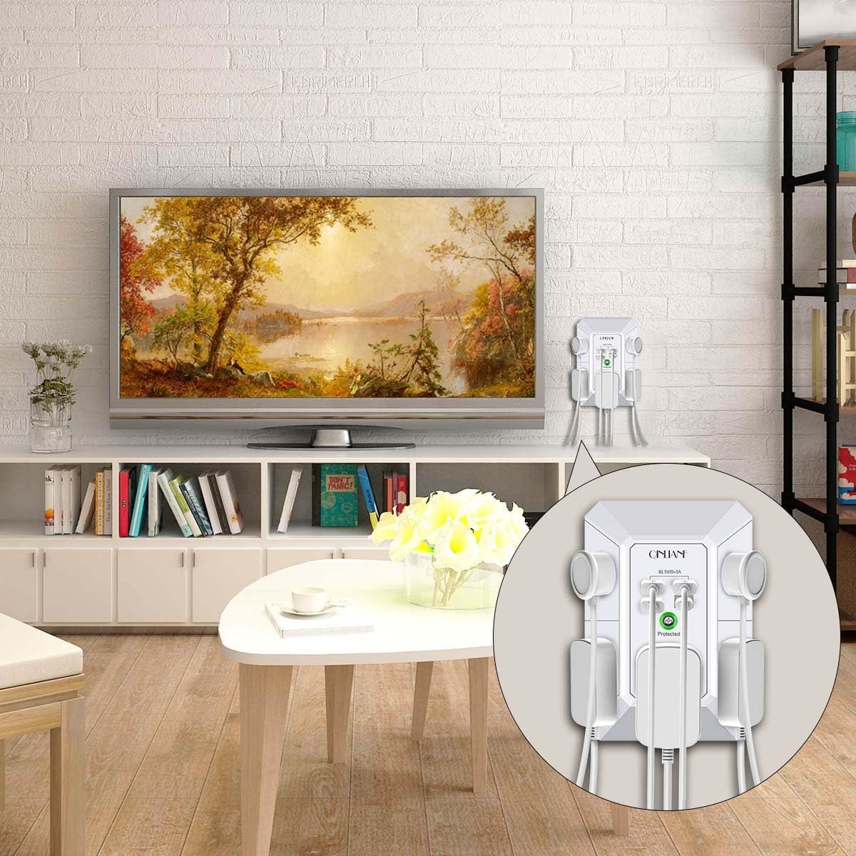 QINLIANF Wall Charger Surge Protector - Close-up