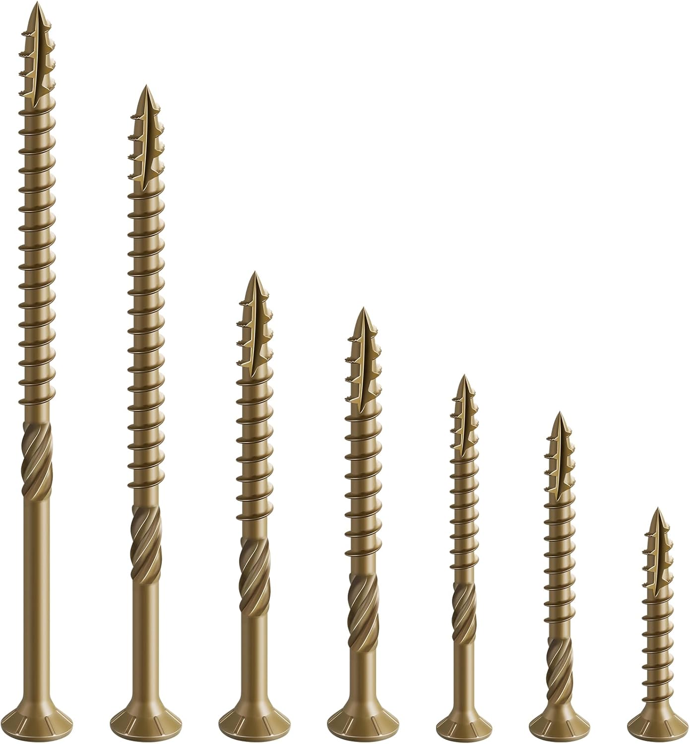 Wensilon No.10 x 3in Deck Screws, 137 Pc - Alternate angle