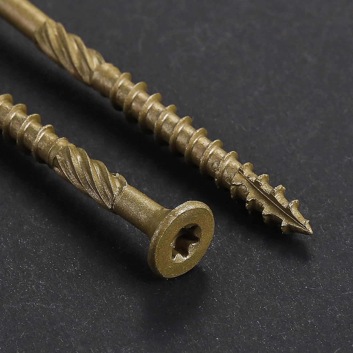Wensilon No.10 x 3in Deck Screws, 137 Pc - Size reference
