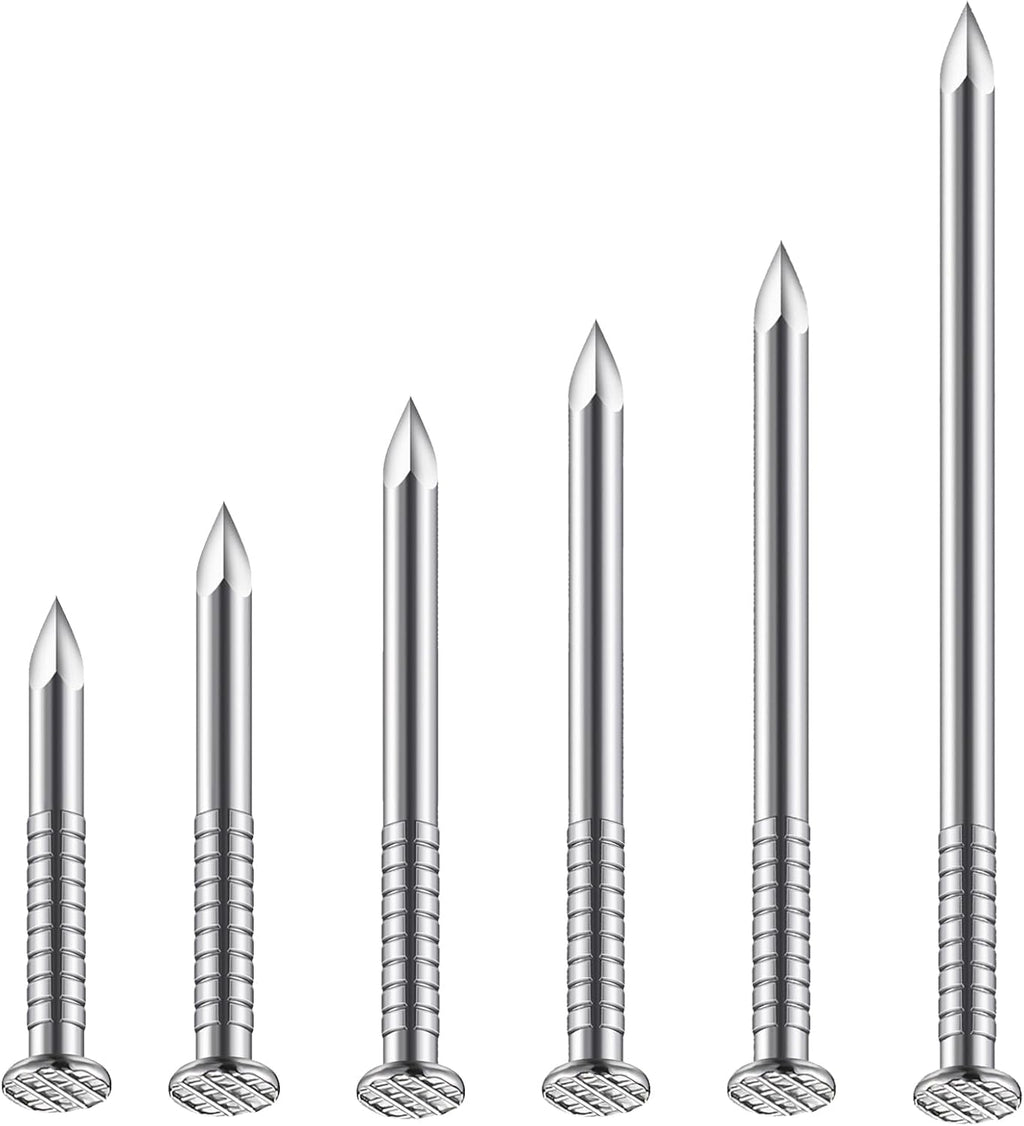 Wensilon 430 Pc Stainless Steel Nails Kit - Size reference