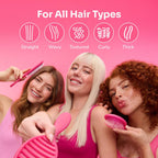 Wet Brush Detangler for Curly Thick Hair - Alternate angle