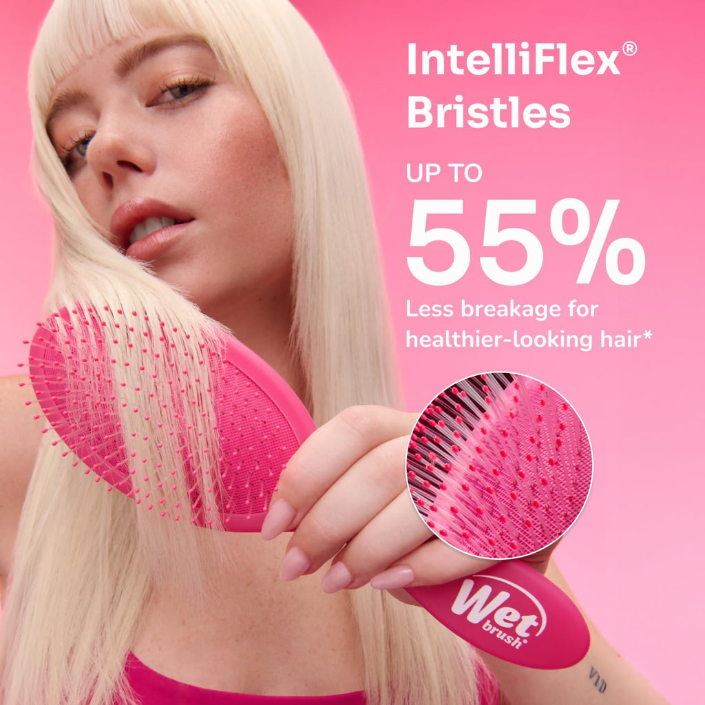 Wet Brush Detangler for Curly Thick Hair - In use