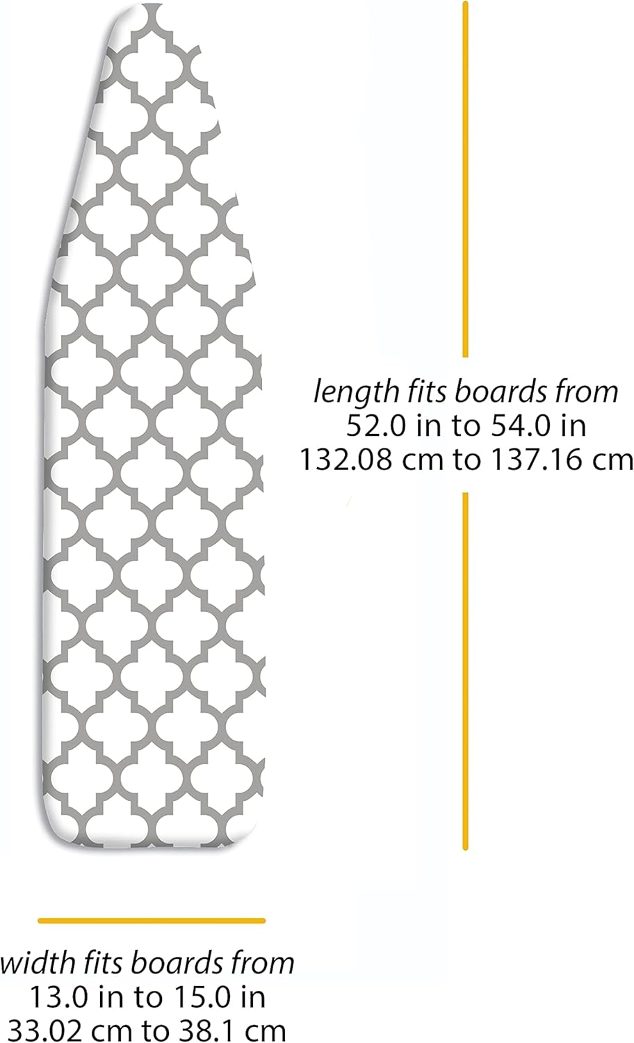 Whitmor Ironing Board Cover 15x54 In - In use