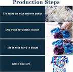 Winsons Tie Dye Kit, 8 Colors - Size reference