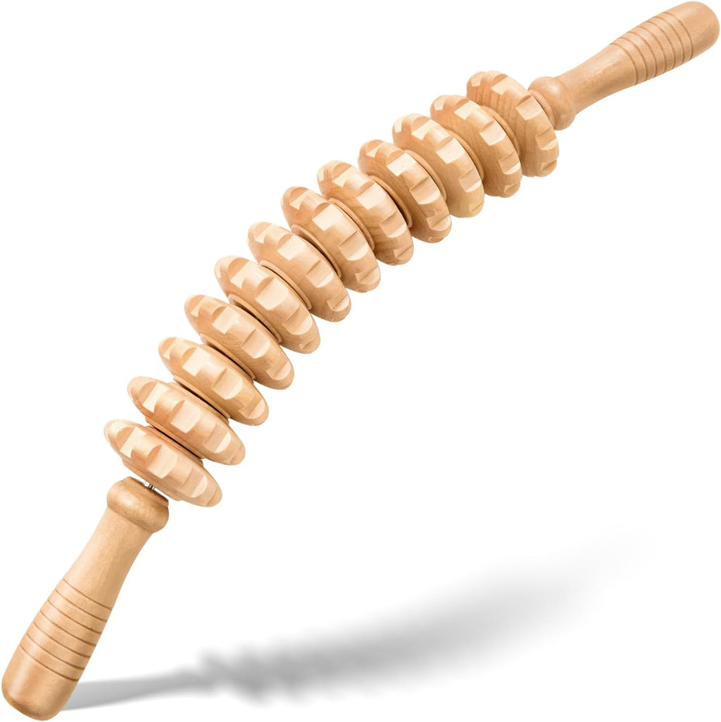 Wooden Cellulite Massage Roller Tool
