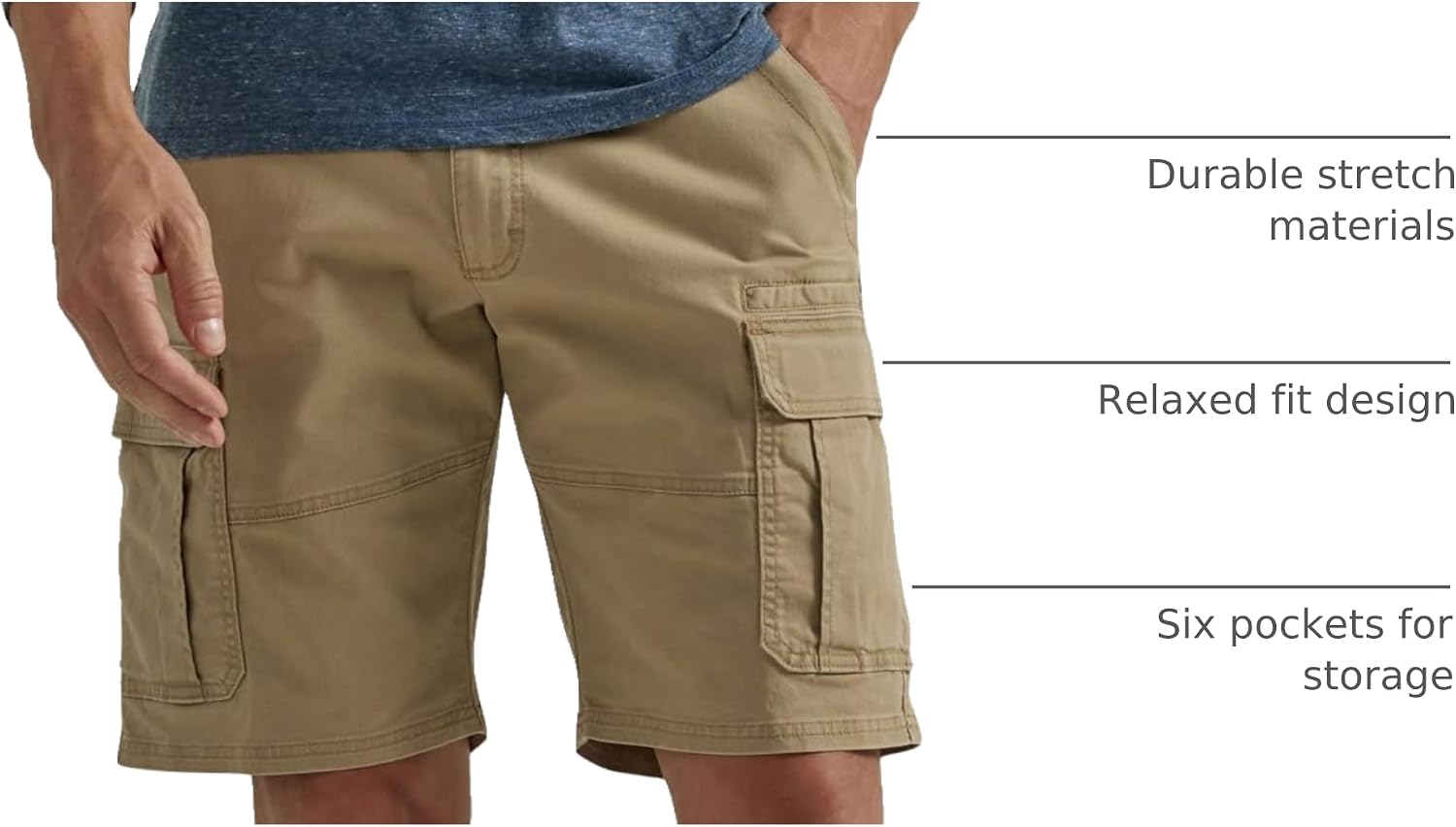 Wrangler Authentics Cargo Stretch Shorts - Alternate angle