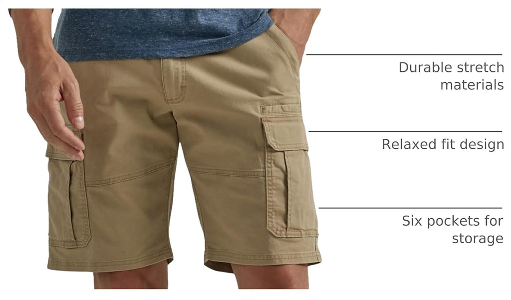Wrangler Authentics Cargo Stretch Shorts - Size reference