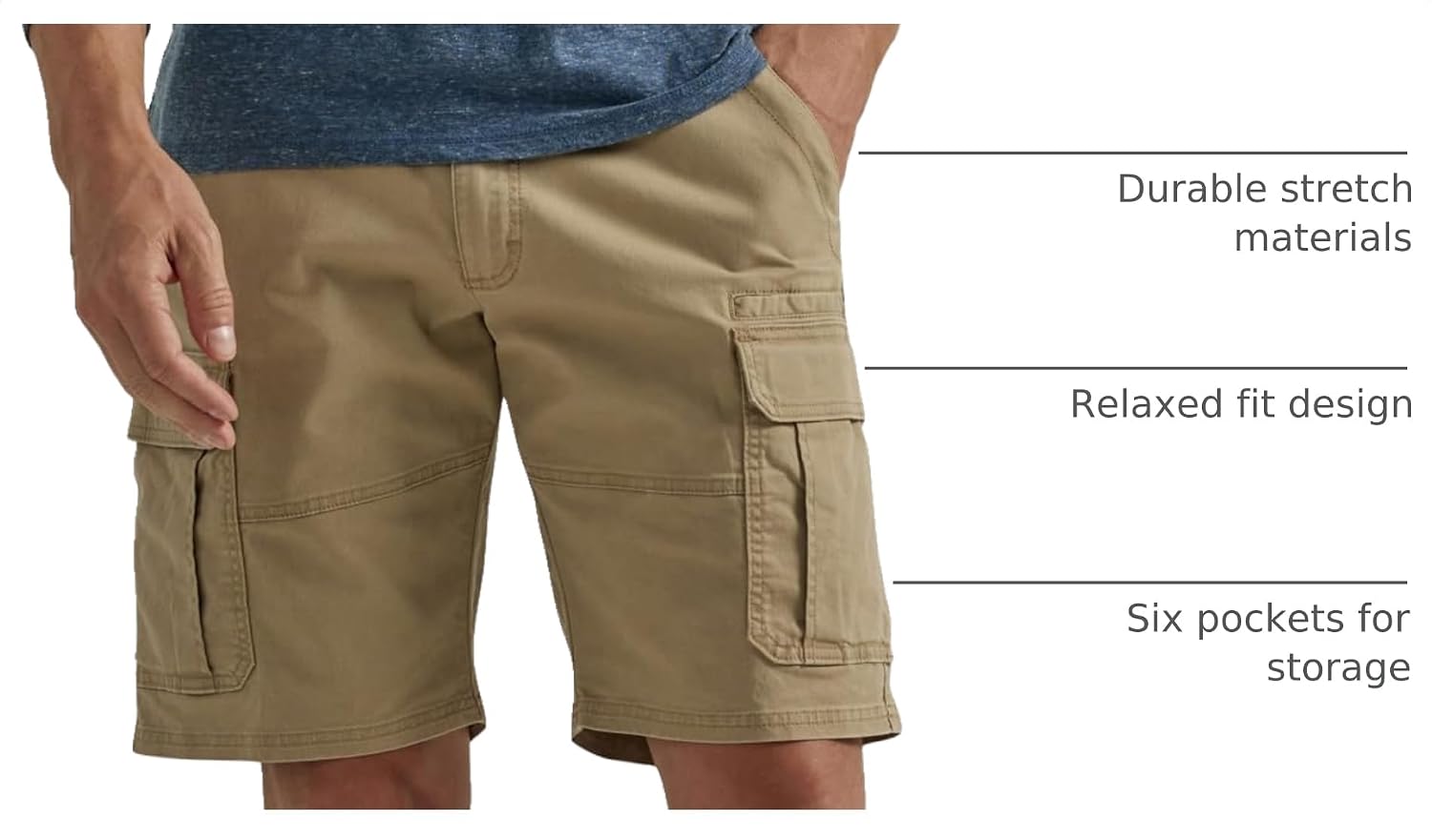 Wrangler Authentics Cargo Stretch Shorts - Size reference
