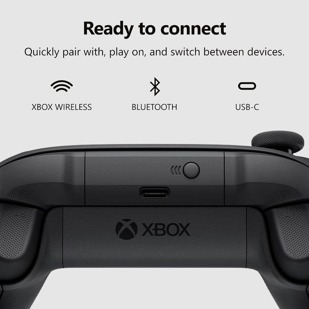 Xbox Wireless Controller, Carbon Black - Size reference