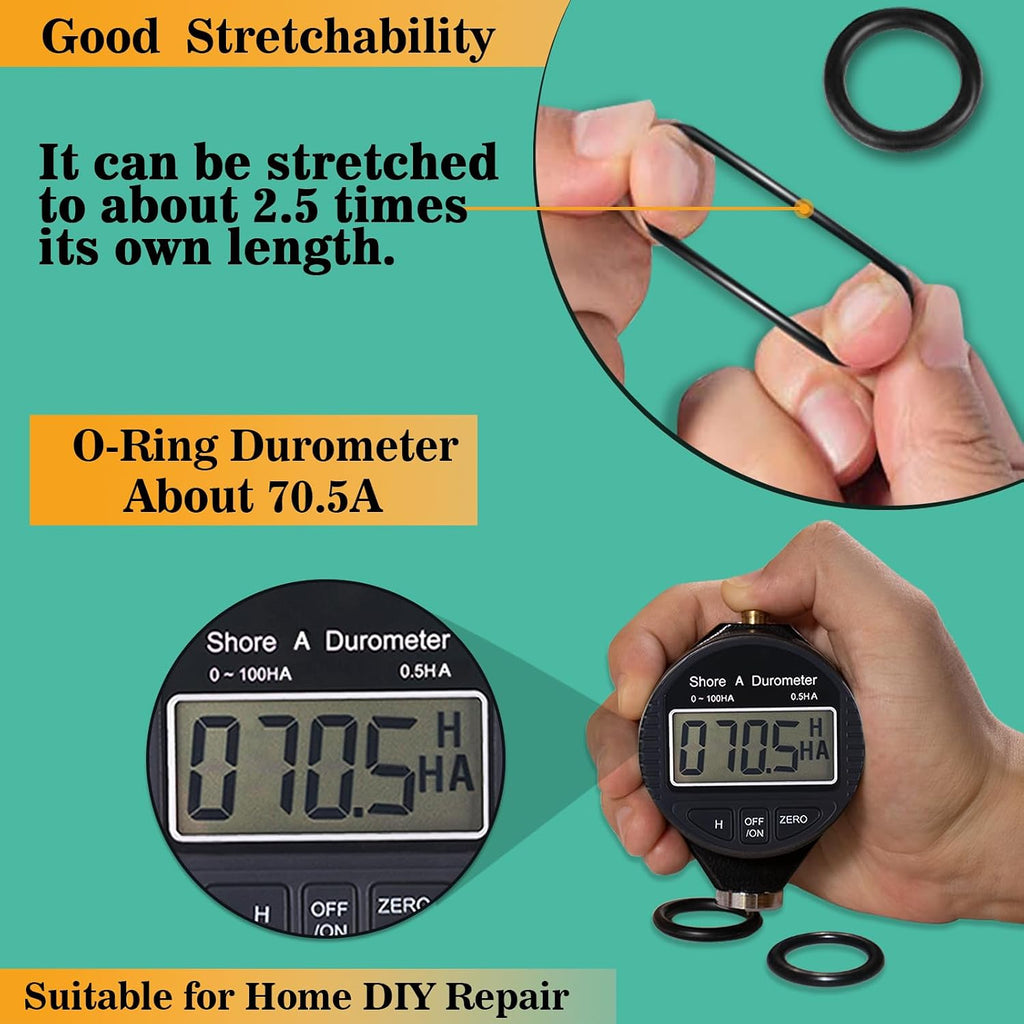 XBVV 1020 Pcs O-Ring Kit, 20 Sizes Nitrile Rubber - In use