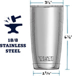 YETI Rambler 20 oz Vacuum Insulated Tumbler - Detail view