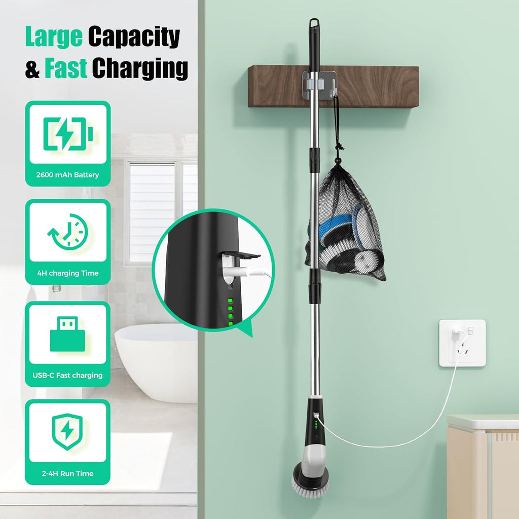 YKYI Electric Spin Scrubber, Cordless Power Scrubber - Packaging