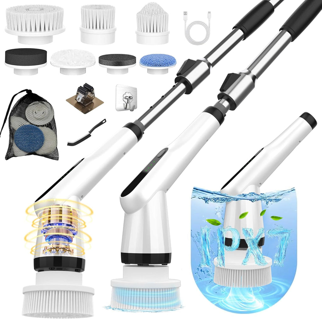 YKYI Electric Spin Scrubber, Cordless Power Scrubber - Additional view