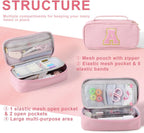 YOOLIFE Pink Pencil Case for Girls Kids - Close-up