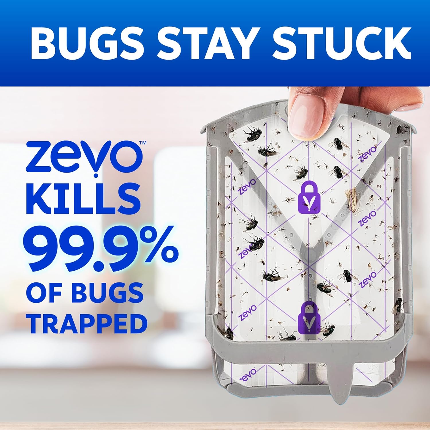 Zevo Flying Insect Trap Refill Cartridges - Size reference