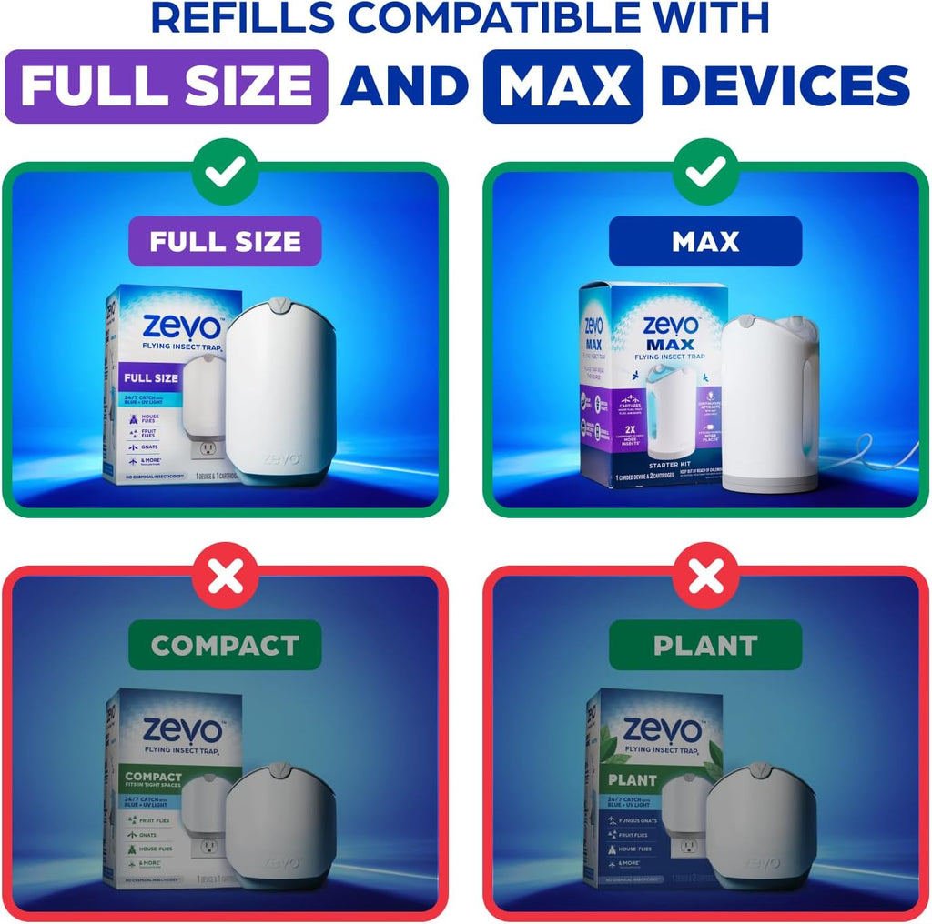 Zevo Flying Insect Trap Refill Cartridges - Additional view