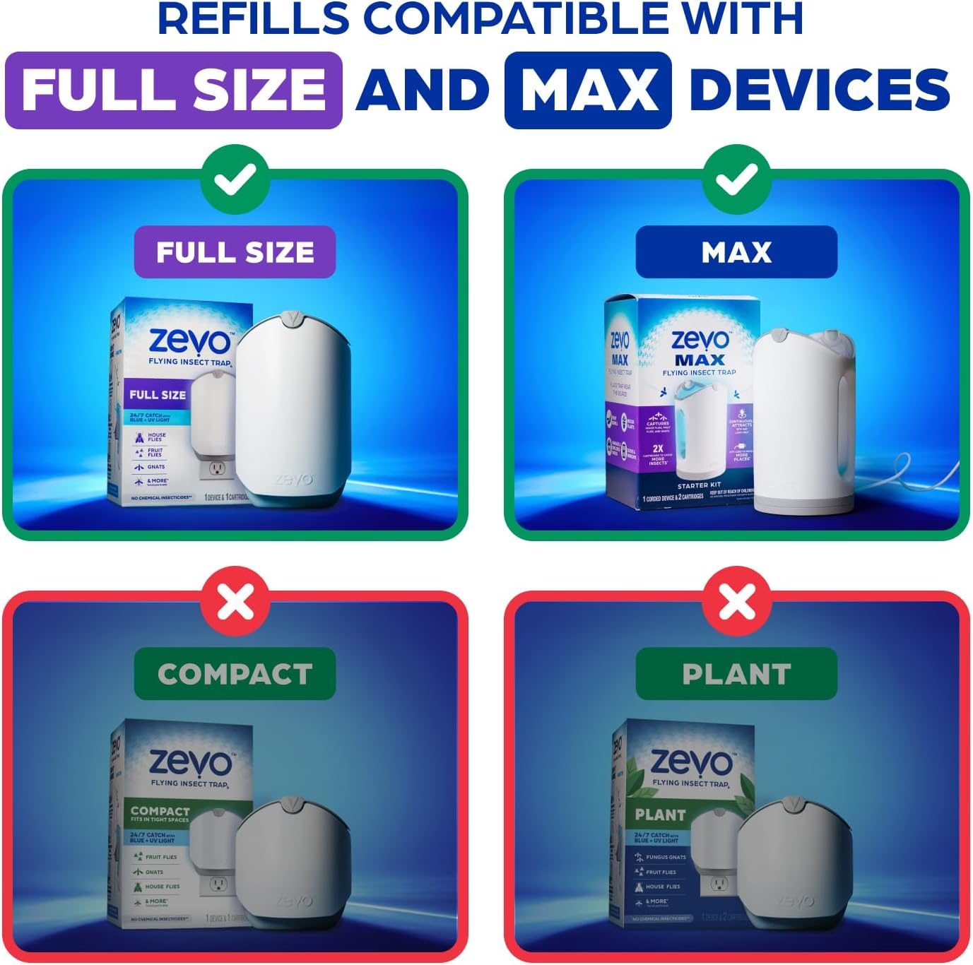 Zevo Flying Insect Trap Refill Cartridges - Additional view