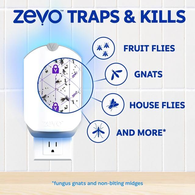 Zevo Flying Insect Traps, 2 Bases 2 Cartridges - Size reference