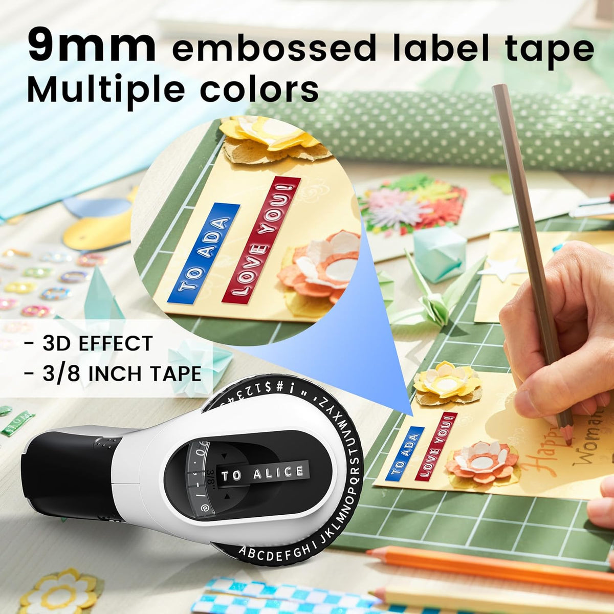 Zodzi Vintage Embossing Label Maker - Detail view